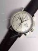 Swiss Copy IWC Schaffhausen Watch SS Black Leather  (3)_th.jpg